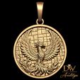 1.jpg Phoenix Medallion Firebird Pendant