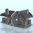 12.jpg Medieval stone house 8 - Hobbit Dark Age Medieval terrain