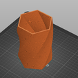Capture1.png Hexagonal Twist 1 Vase STL File - Digital Download -5 Sizes- Homeware, Minimalist Modern Design