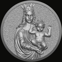 215.3.jpg VIRGEN CON EL BEBÉ JESÚS Modelo de impresión 3D
