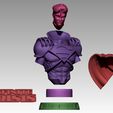 Bust-exploded-01.jpg Super boy prime Fanart for 3d printing 6th scale with new head 3D print model pm me for discount