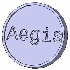 Aegis.jpg STL file Tokens Battle Sisters -Adept sororitas・Template to download and 3D print