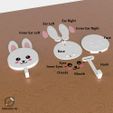 Cute-Bunny-Key-Holder-Wall-Hook-Parts-Named-Frikarte3D.jpg Cute Bunny Key Holder Wall Hook with Moving Ears 🐰🔑