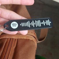 Free STL file Rickroll Spotify code Keychain 🧑‍💻・3D printer model to  download・Cults