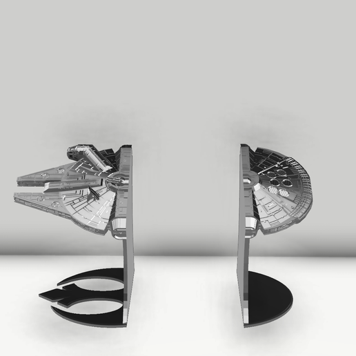 tope para libros star wars (~recovered).png Download 3D file book holder star wars - millennium falcon • 3D printing design, 3dokinfo