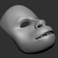 Ssdfs12.jpg Chewbacca mask face shell with articulated jaw