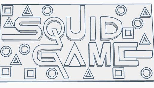 Squid Game Logo 3D model