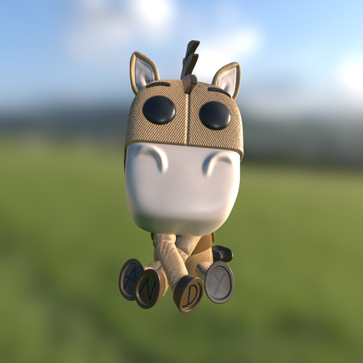 Flocked Funko Tiro Al Blanco Funko Bullseye Toys Story・ OBJ