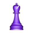 Bishop_V6.obj Jeu d'échecs royal