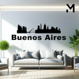 Buenos-Aires.png Wall silhouette - City skyline Set