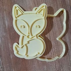 zorro-foto.jpg Descargar archivo STL cookie cutter fox- zorro cortante • Plan para la impresión en 3D, MiTresde