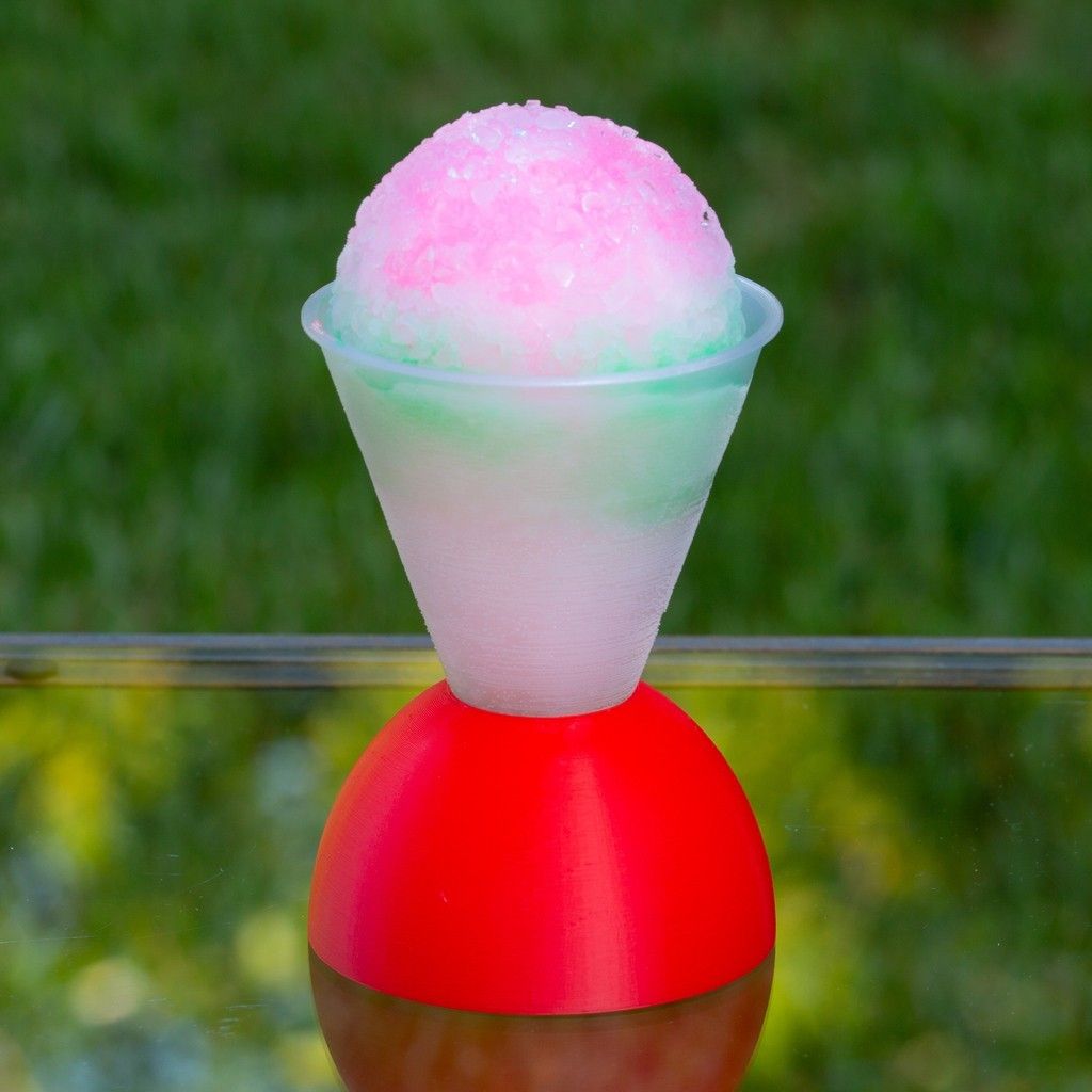 661e5a329e10f086182ad5b76f16ce74_display_large.jpg Free STL file Snow Cone Molds and Cups・3D printing idea to download, DuaneIndeed