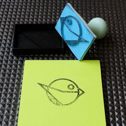 loiseaucreatif-InkStamp-IMG3.jpg STL-Datei loiseaucreatif - Logo Ink Stamp kostenlos・3D-Druck-Idee zum Herunterladen