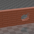 3D-Builder-23.06.2022-0_30_10.png Brick wall / Damaged brick wall + debris (battlefield accessory for tabletop)