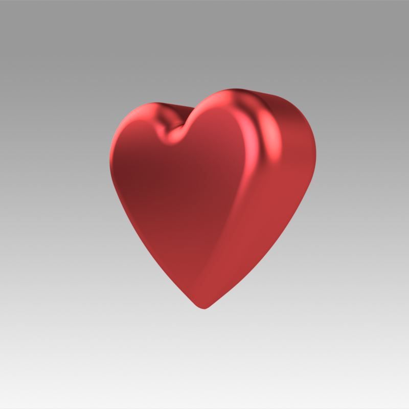 Download OBJ file Heart love • 3D printable object ・ Cults