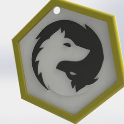 Logo.jpg Wolf keychain