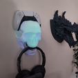 Skull_Wall_Mount_skull_controller_stand_headphone_holder-5.jpg Skull Controller Holder and Headphone Stand ||  Tabletop Decor or Wall Mounted || Regular Pattern