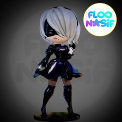 30852C33-915B-4BE9-9EBC-1201EEB26525.jpeg 3D-Datei 2B - Nier - Chibi-Puppen・Design für 3D-Drucker zum herunterladen