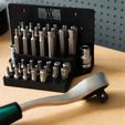 003_4.jpg Archivo STL gratis Portaherramientas para brocas eléctricas 40pcs con conectores 003 I para tornillos o tablero de clavijas・Objeto de impresión 3D para descargar