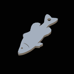 my_project.png STL file bass keychain / pendant・3D printing design to download