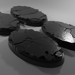 ovw.png STL file 4x 75x42mm base with broken marble ground・3D printable model to download, Mr_Crates