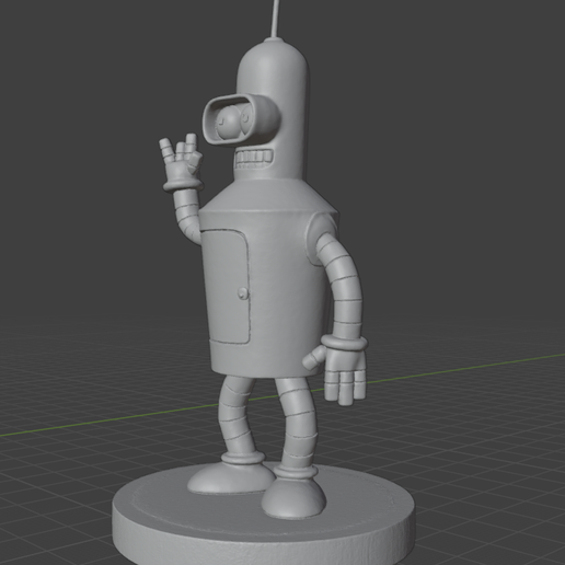2.png Bender Bending Rodriguez (Futurama) - Mini Figure | Highly Detailed 3D Print Model