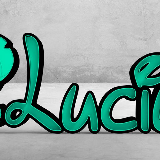 BRIGHT NAME LUCILE 3D model