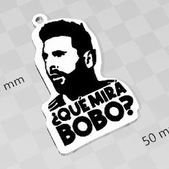 messi1.jpg Messi keychain that looks like a goofy looking man walking there