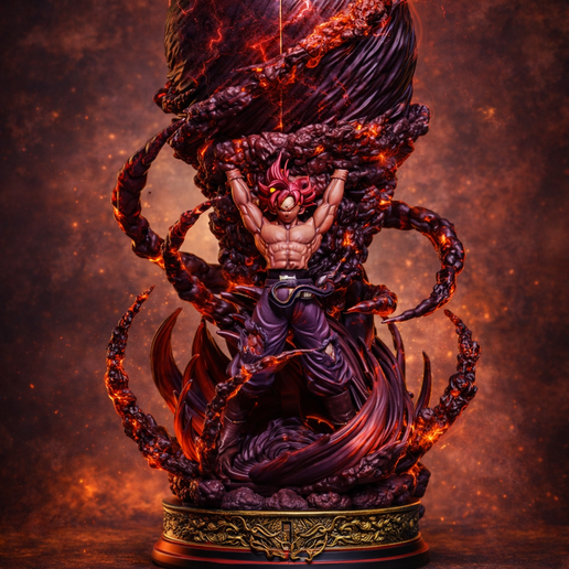 Goku Super Saiyan God Energy Statue STL