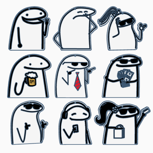 FLORK KEYCHAINS / KEYCHAIN FLORK