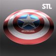 2.jpg 3D file Captain America Shield - One Piece STL - 3D Files・3D printable model to download