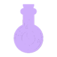 PotionSleep.stl 4 Potion Bottles, 2D Wall Art, Death Potion, Mana Potion, Love Potion, Sleep Potion, STL and SVG, Magic, Spells, Halloween