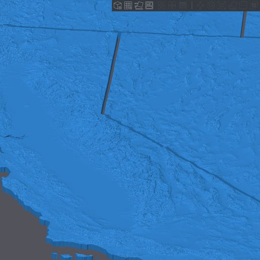 🇺🇸 Complete USA 50 States Topographic Map – 3D Model for 3D Printing ...