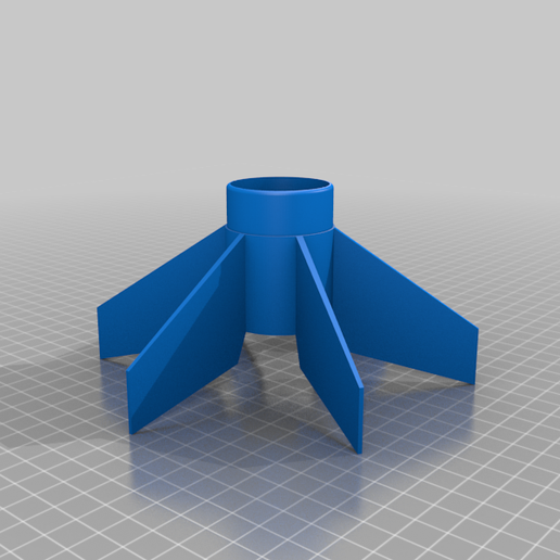 Estes_Beta_Launch_Vehicle_Fin_Can_6-Fin.png Free STL file Estes Nose Cone P/N 072701・3D print model to download, JackHydrazine