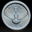 A10.jpg Holy Spirit Pendant - Coin - Espirito Santo 3D print model