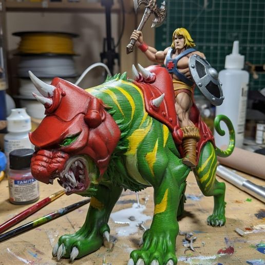 He-Man on Battle Cat – Ultra-Detailed 3D Printable Statue