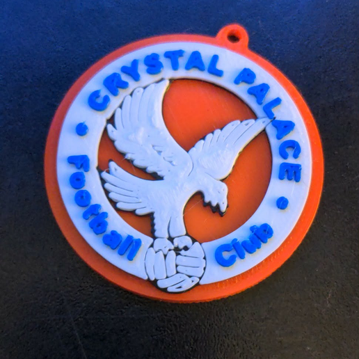 Crystal Palace FC Keychain/Keyring - Layered Multicolor Design