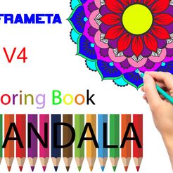 mandala-Coloring-Book-v4.jpg Файл 3D Книга-раскраска мандала v4・3D-печатный дизайн для загрузки