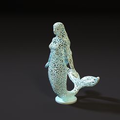 10000.jpg 3D file Mermaid・3D printer model to download