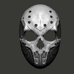 PUNISHER-VER.jpg STL-Datei Tactiprint Jason Voorhess Punisher Schädel Maske #tactimaskoff kostenlos・3D-Druck-Vorlage zum herunterladen