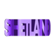 Shetland.stl Flip Text: Dog -  Shetland