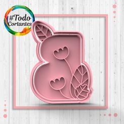 4397-B-con-flores.48.jpg STL file Cutter letter B with flowers・Model to download and 3D print