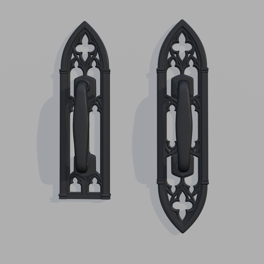 Screenshot-2026-08-15-145004.png Cathedral Gothic Pull Handles – Gothic Cabinet Handle Set, Arched Furniture Hardware, Decorative Drawer Pulls 3D Print File