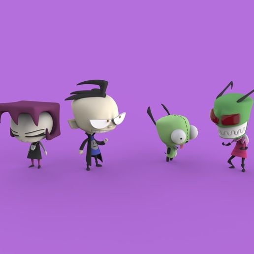 Invader Zim 3D model