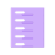 5DrawerWithPowerSlotsOnly.stl Pi Zero Shelf