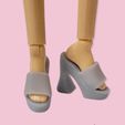 PhotoRoom_20220126_194056.jpg Archivo STL ZAPATOS TACON ANCHO PARA MUÑECA TIPO BARBIE - ALTA DEFINICION・Plan para descargar y imprimir en 3D