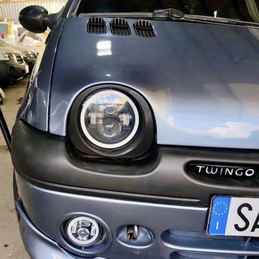 7-inch angel eye headlight bezels Renault Twingo