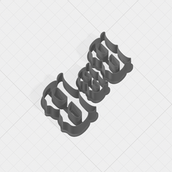B SCK 5-7-9cm.png Archivo STL Cortador de galletas de la letra B・Diseño de impresora 3D para descargar