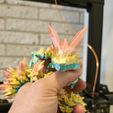 Kristalldrache, bewegliches Flexi-Wackeltier, Druck an Ort und Stelle, Fantasy