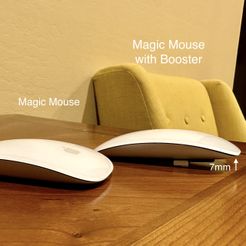 tempImagecUgBUz.jpg STL file Magic Mouse Booster for friction reduction and better holding/control・3D printing template to download